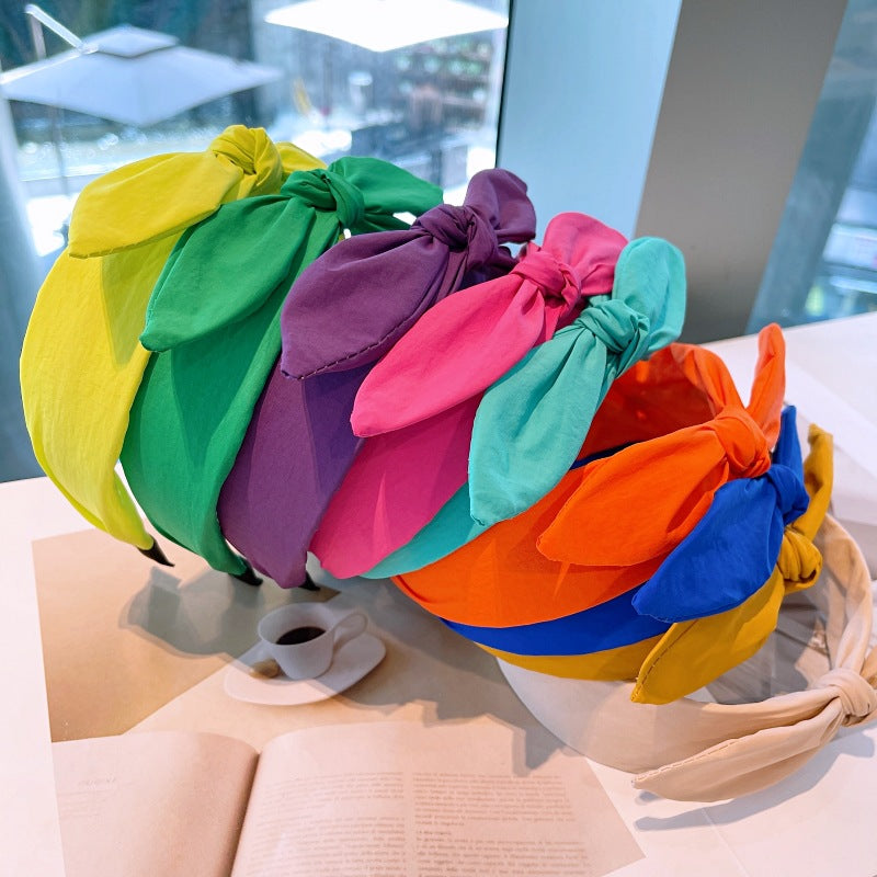 Wholesale Colorful Dopamine Bow Headbands